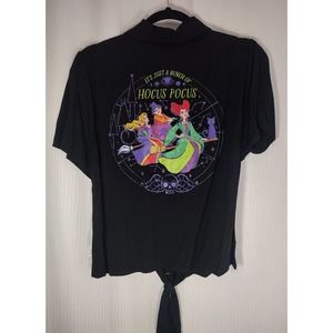 NEW~ Disney Her Universe "It's Just a Bunch of Hocus Pocus" Button Up XL